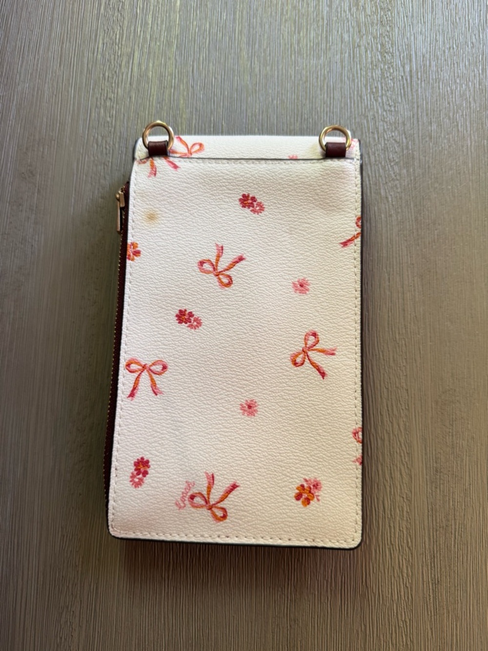 Coach Bow Print Cell Phone Crossbody - Picture 5 of 15
